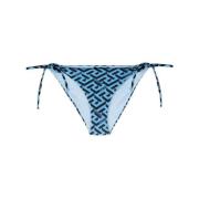 Blå Logo Bikiniunderdele med Sidelukning
