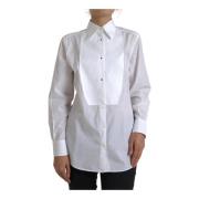 Elegant Hvid Bomuldsskjorte