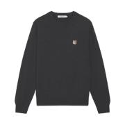 R-Neck Jumper med Fox Head Patch