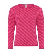 Særlig Ternet Pullover Bluse Pink