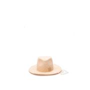 Naturlig Straw Fedora Hat
