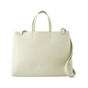 Lille Shopper Taske - Syntetisk - Beige