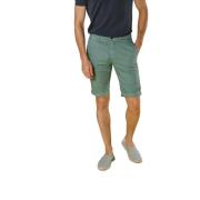 Stretch Gabardine Bermuda Shorts - Regular Fit