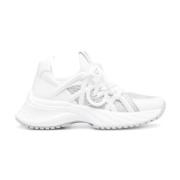 Hvide Sneakers med 3,5 cm Hæl