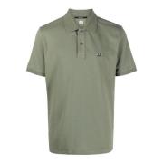 Grøn Stretch Bomuld Polo Shirt