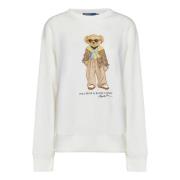 Nevis Bomuldsblandet Crewneck Sweatshirt med Polo Bear Grafik