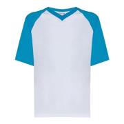 Hvid Bomuldsfodbold T-Shirt