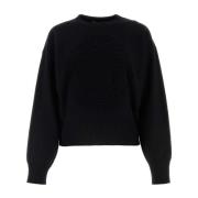 Sort Oversize Uld Blend Sweater