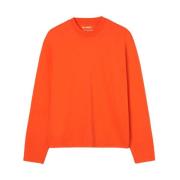 Tangerine Boxy Fit Langærmet T-Shirt