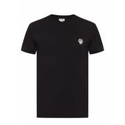 Sort Bomuld Logo T-Shirt