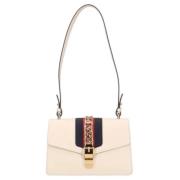 Beige Læder Gucci Sylvie Taske