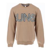 Beige Print Sweatshirt