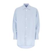 Oversize Lysblå Oxford Skjorte