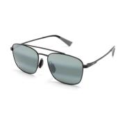Sorte solbriller med grå linser