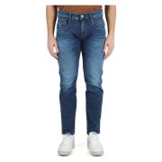 Slim Fit Bio Jeans med Fem Lommer
