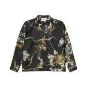 Silke Klassisk Skjorte med Elegant Print