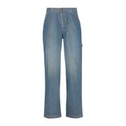 Lysblå Stonewashed Denim Jeans