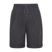 Linned/bomuldssnor shorts