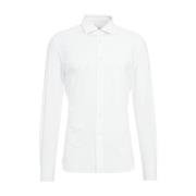 Hvid kortærmet skjorte til mænd