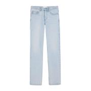 Lysblå Straight-Leg Denim Jeans