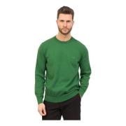 Essentiel Grøn Sweater med Broderet Logo