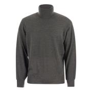 Letvægts turtleneck sweater i cashmere og silke