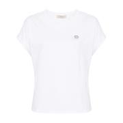 Optisk Hvid T-Shirt