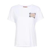 Optisk Hvid T-Shirt
