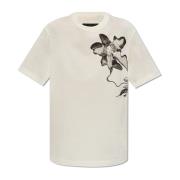 T-shirt med blomstermotiv
