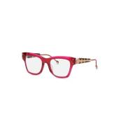 Gennemsigtige Røde Briller Stilfulde Trendy