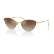 Gold/Dark Brown Shaded Sunglasses