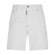 Hvide Denim Shorts