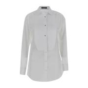 Bomuldsskjorte i hvid