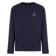 Blå Sweater U GIRO+PATCH