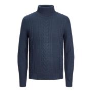 Herre Kabelstrik Rullekrave Pullover