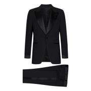Sort Lana Uld Tuxedo Suit