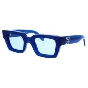 Blå Rektangulære Solbriller Virgil 14540