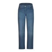 Laurie Carol Loose Ml Trousers Loose 100874 49399 Washed Blue Denim