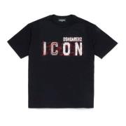 T-shirt med Icon Splatter grafik