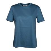 Blå Cosmo Bomuld Modal T-shirt