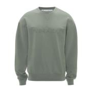 Salviegrøn Broderet Logo Sweater
