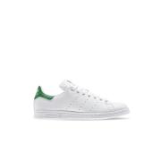 Hvide Læder Grøn Indsæt Sneakers