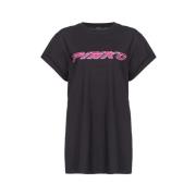 Sort Bomuld Jersey T-shirt TELESTO