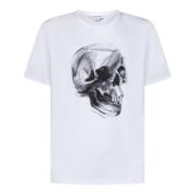 T-shirt med Dragonfly Skull print
