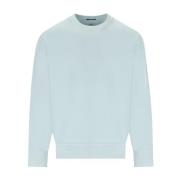 Diagonal Fleece Blå Sweatshirt