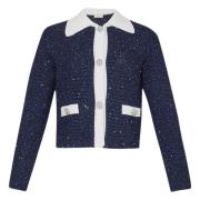Blå Lurex Bicolor Sweater