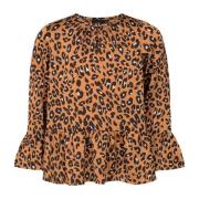 Leopard Print Bluse