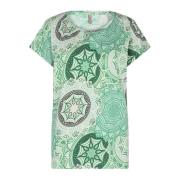 Felicity Aop 417 Bright Green T-shirt