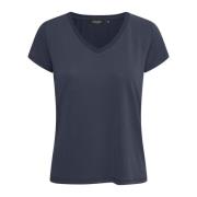 Soaked In Luxury Slcolumbine V-Neck Ss Toppe & T-Shirts