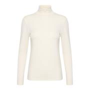 Blød Rollneck LS Top Whisper White